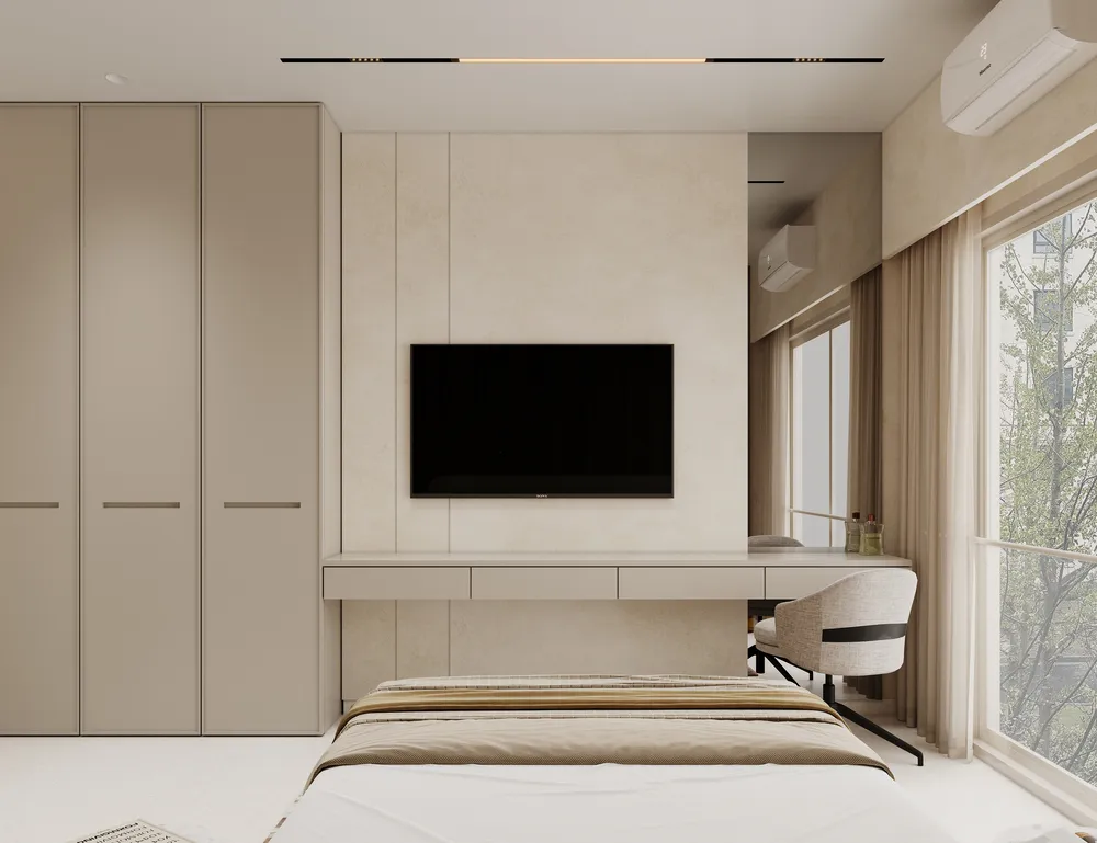 Estoria Showflat By Rustomjee Parents Bedroom