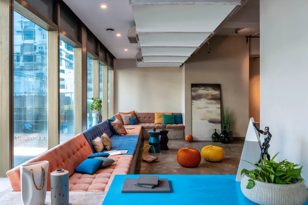 Schbang builtin lounge zone