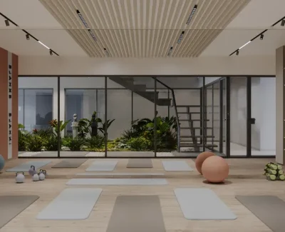 Code Name Crown By Mahindra Lifespaces Yoga room 1
